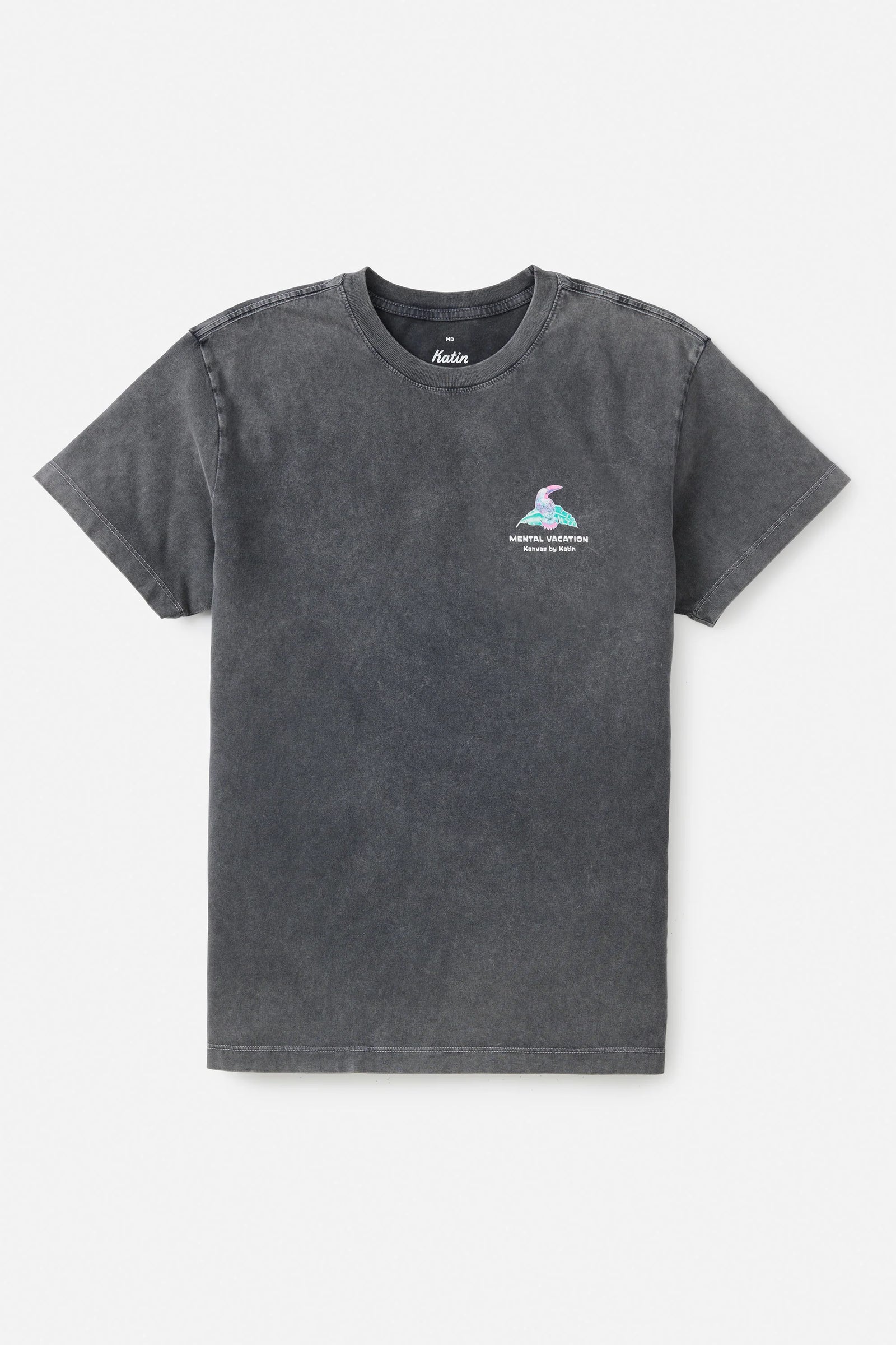 Katin M SS Paradise Birds Tee BLACK SAND WASH