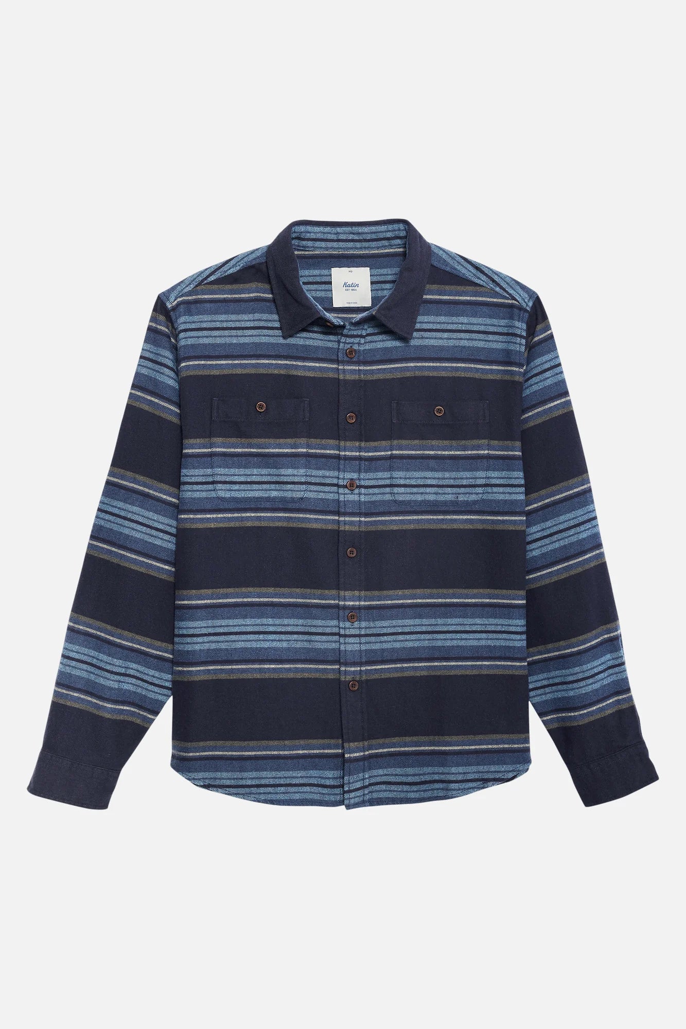 Katin M LS Sierra Flannel POLAR NAVY