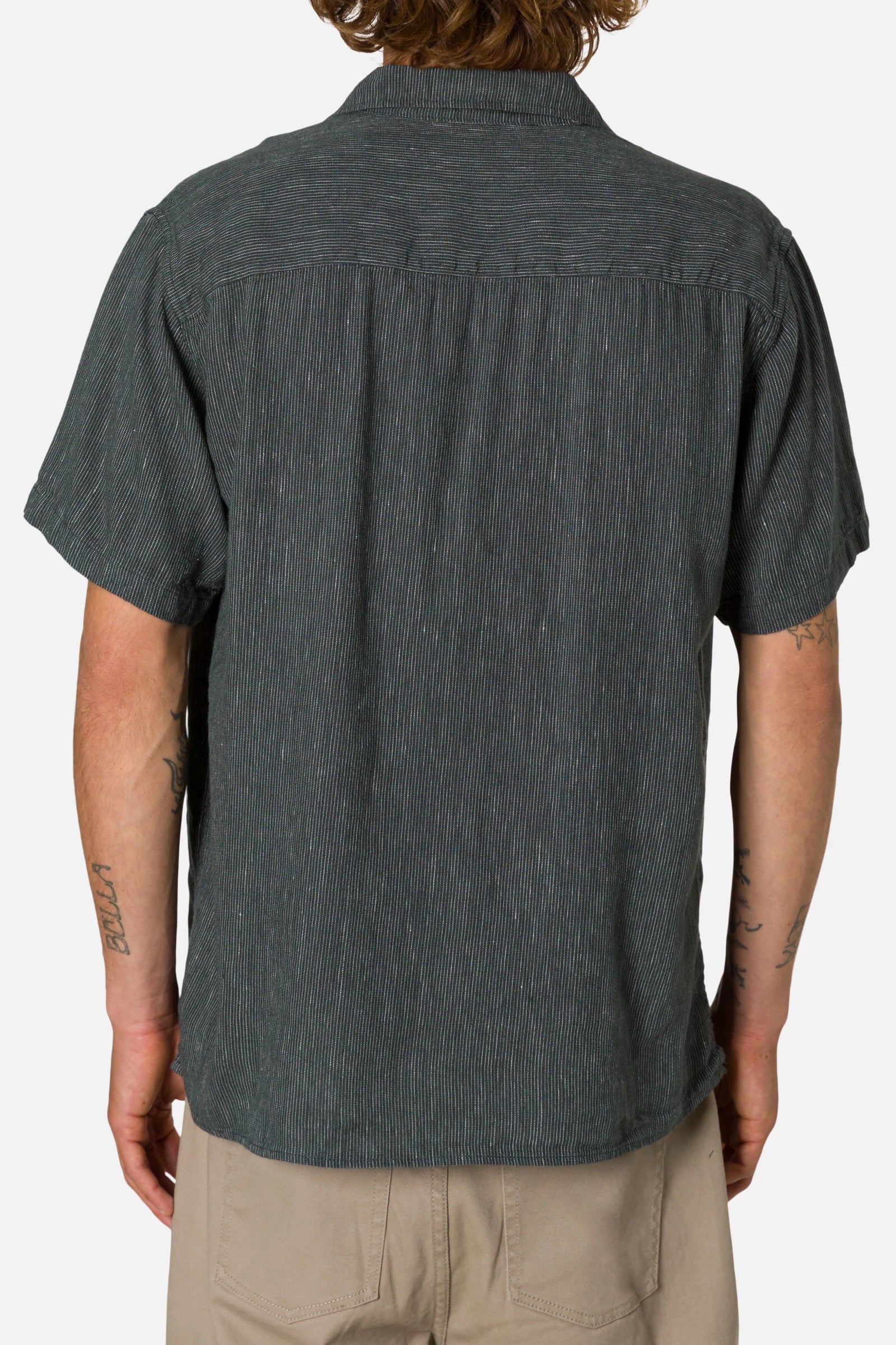 Katin M SS Teller Shirt BLACK WASH STRIPE