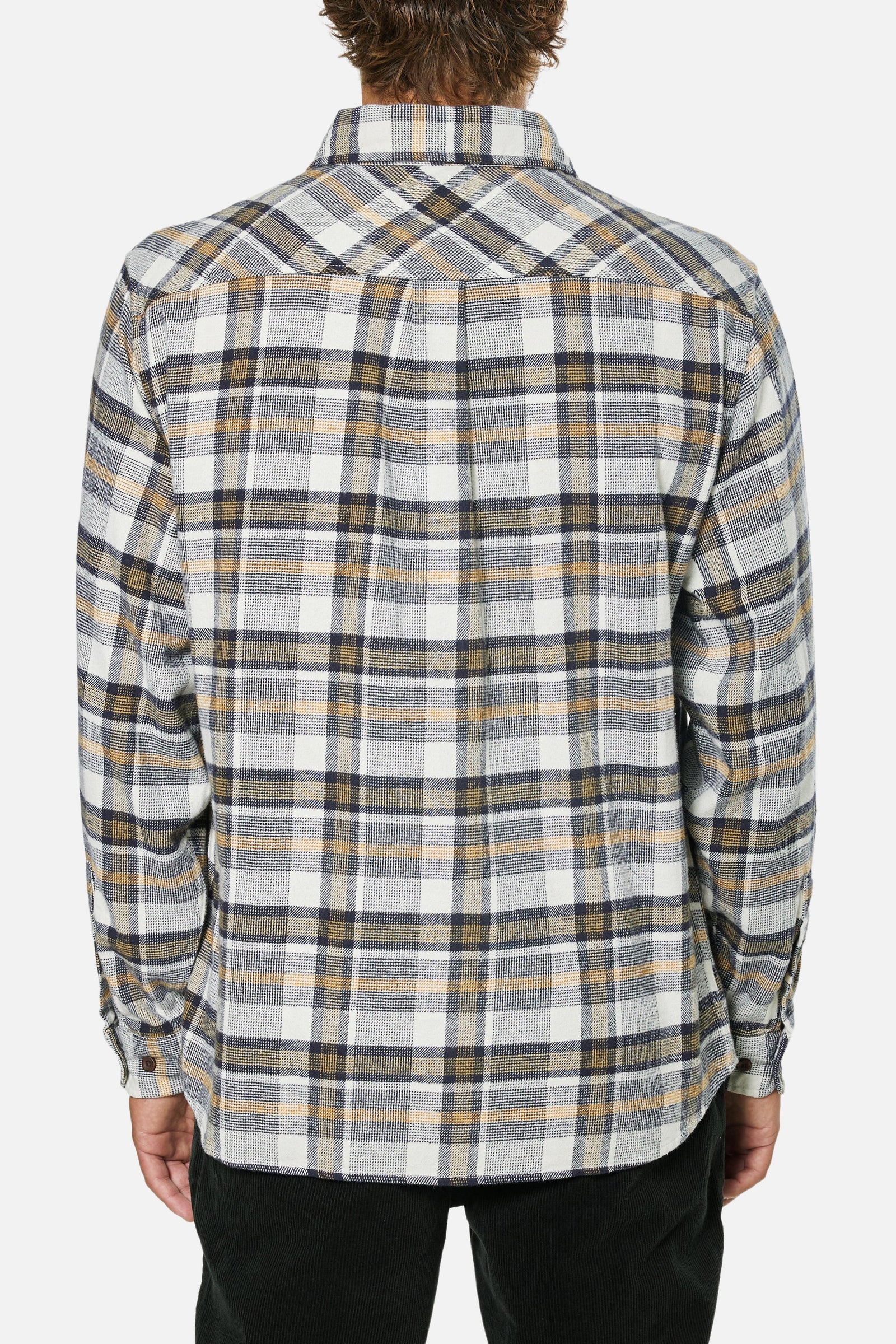 Katin M LS Vincent Flannel VINTAGE WHITE