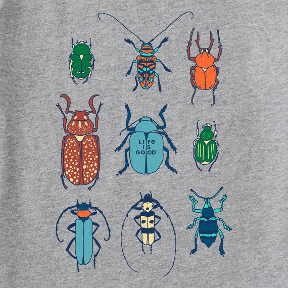 Life is Good Kids SS Crusher Tee Bug Life is Good HEATHER GREY