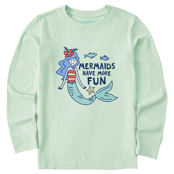 Life is Good Kid's LS Crusher Naive Mermaids SAGE GREEN