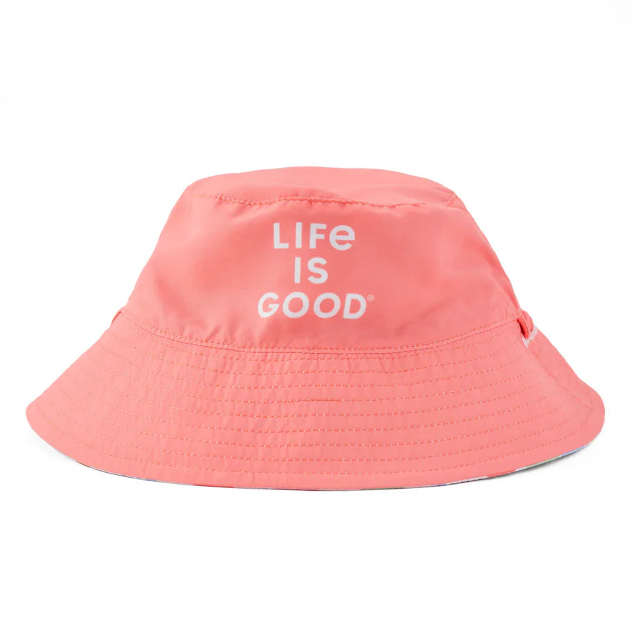 Life is Good Baby Made in the Shade Bucket Hat Daisy Checkerboard