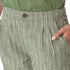 Aventura W Leni Striped Wide Leg Ankle Pant OLIVE