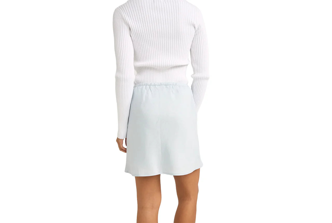 Rhythm W Lenny Drawcord Skirt BLUE