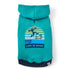 Life Is Good Pet Hoodie Stripe Dock Jump TURQUOISE GREEN