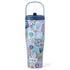 Life is Good 30oz Stainless Corkcicle Go Cup XL FLORAL STICKER COLLAGE