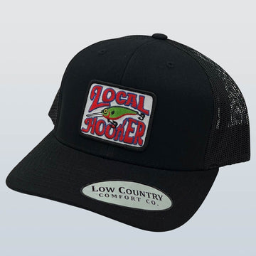 ALL STAR Local Hooker Vintage Lure Patch Trucker BLACK
