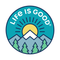 Life Is Good 4" Sticker: LIG MOUNTAIN SUNRISE