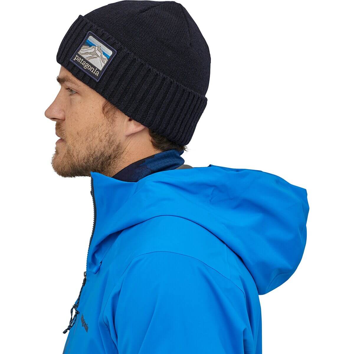 Patagonia M Brodeo Beanie LINE RIDGE LOGO