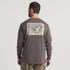 Southern Marsh M LS Duckstamp Pintail Tee IRON GRAY