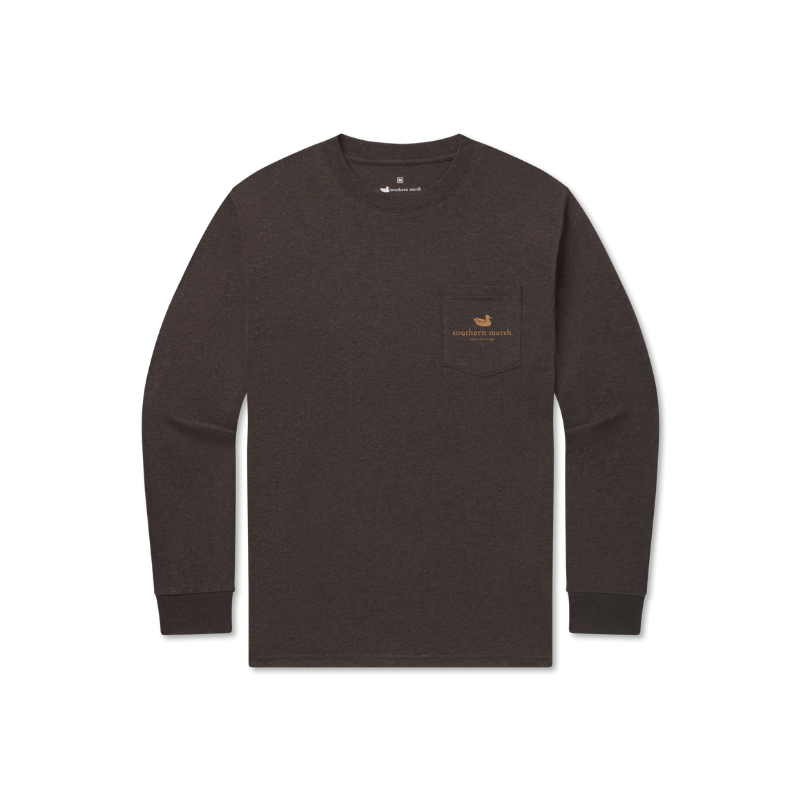 Southern Marsh M LS Trout of Water Tee WASHED STONE BROWN