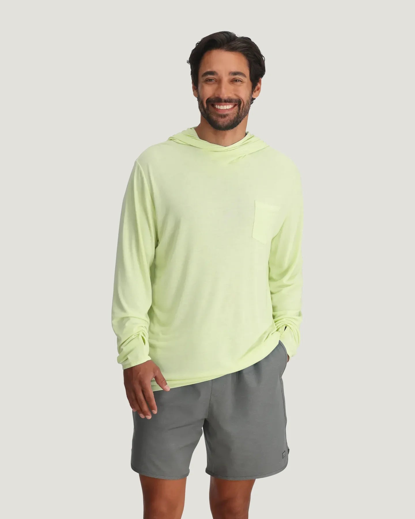 Free Fly M Bamboo Lightweight Hoodie LIME