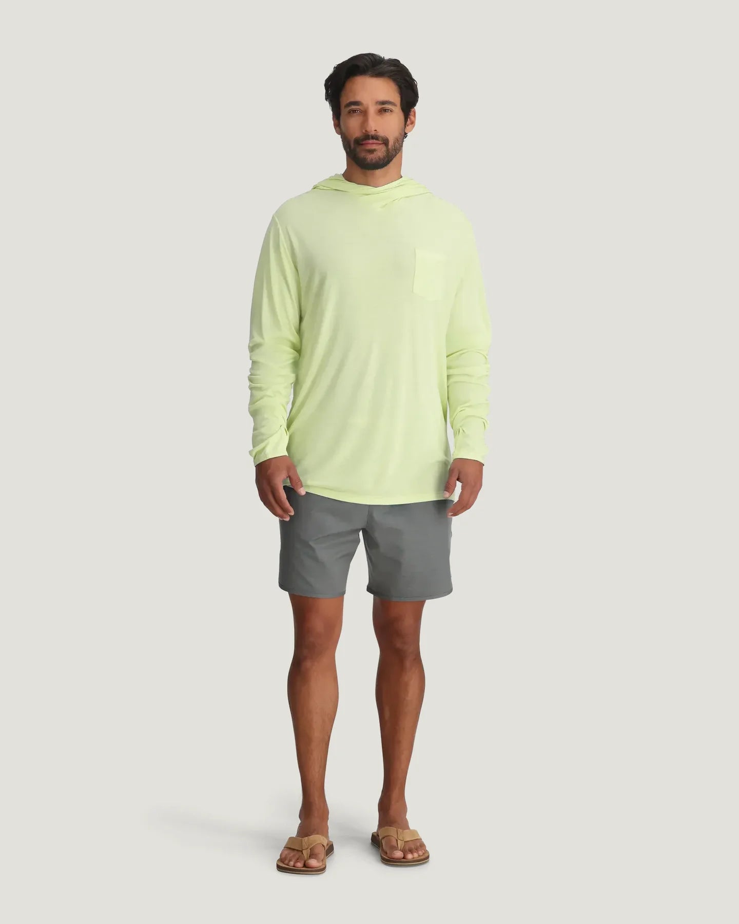 Free Fly M Bamboo Lightweight Hoodie LIME