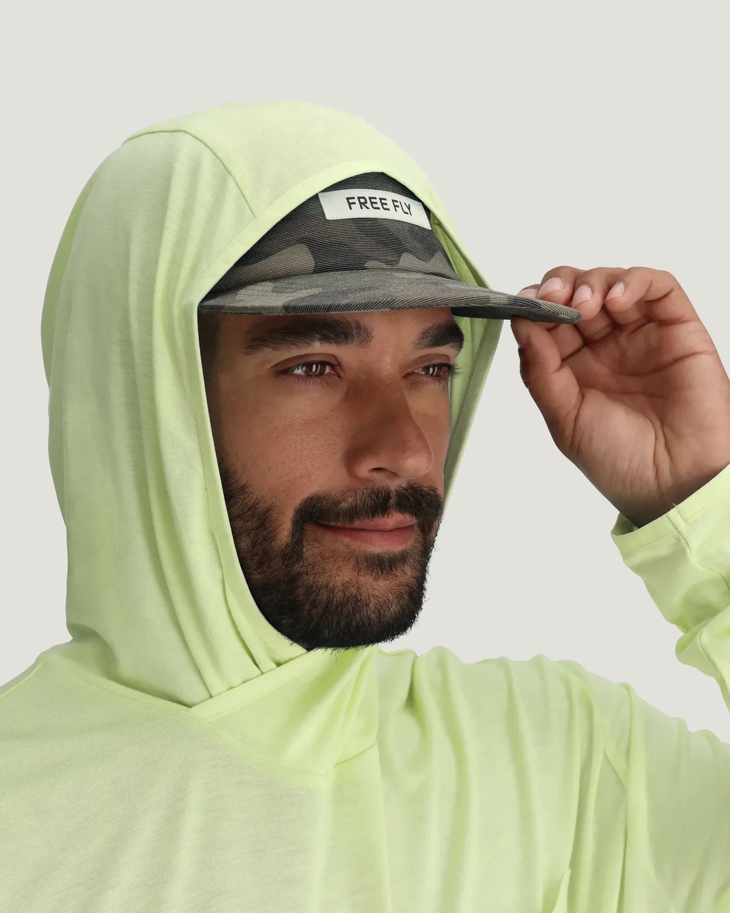 Free Fly M Bamboo Lightweight Hoodie LIME