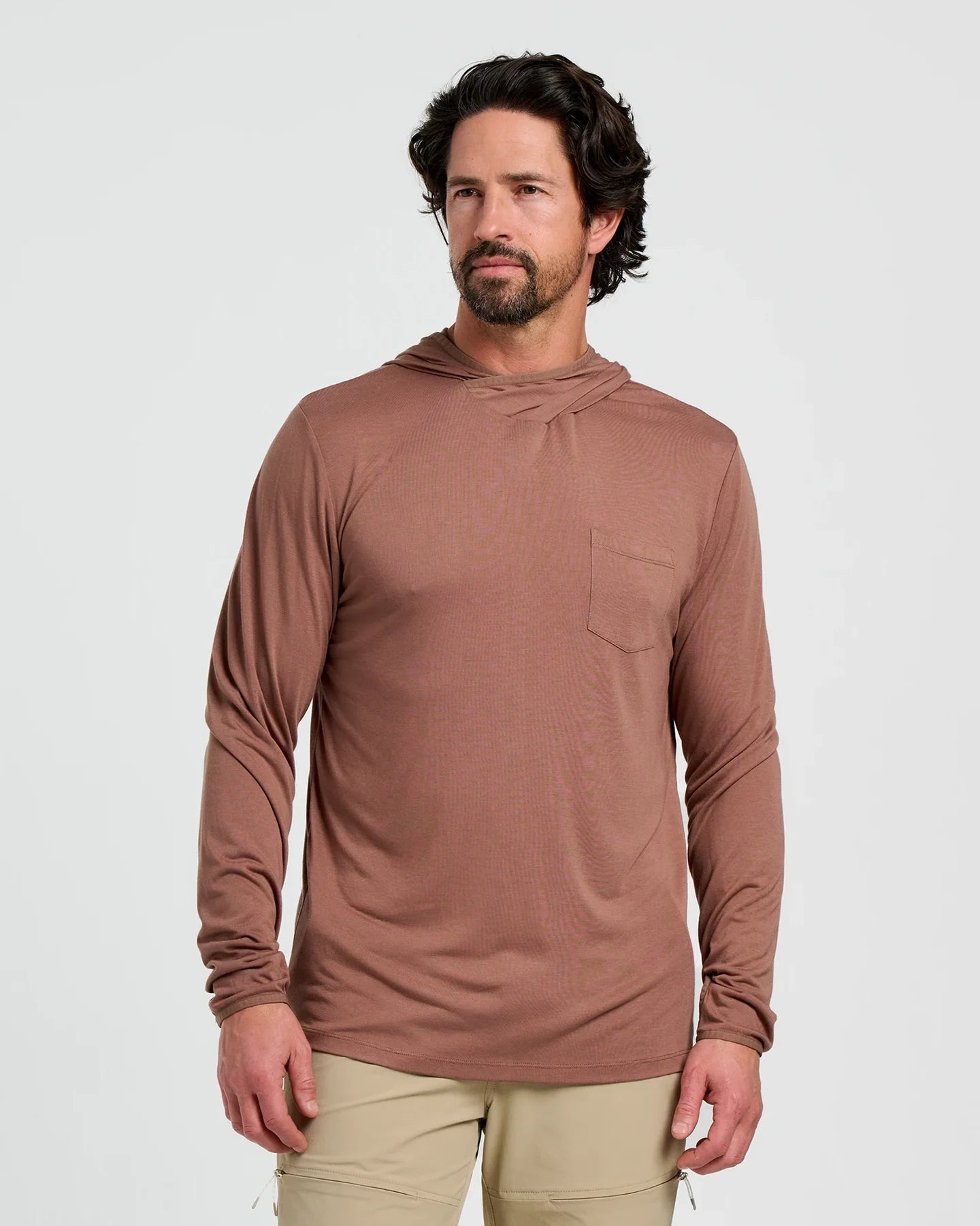 Free Fly M Bamboo Lightweight Hoodie NUTMEG