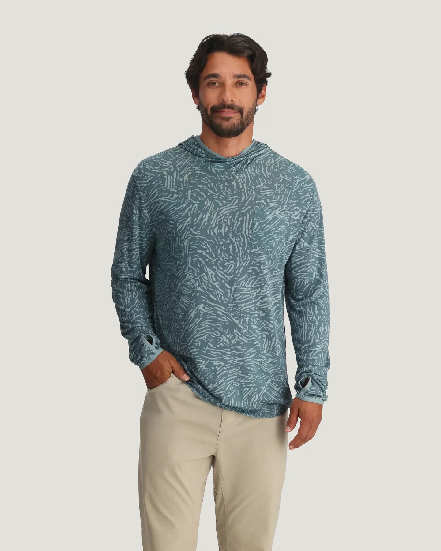 Free Fly M Bamboo Lightweight Hoodie TIDAL FLOW