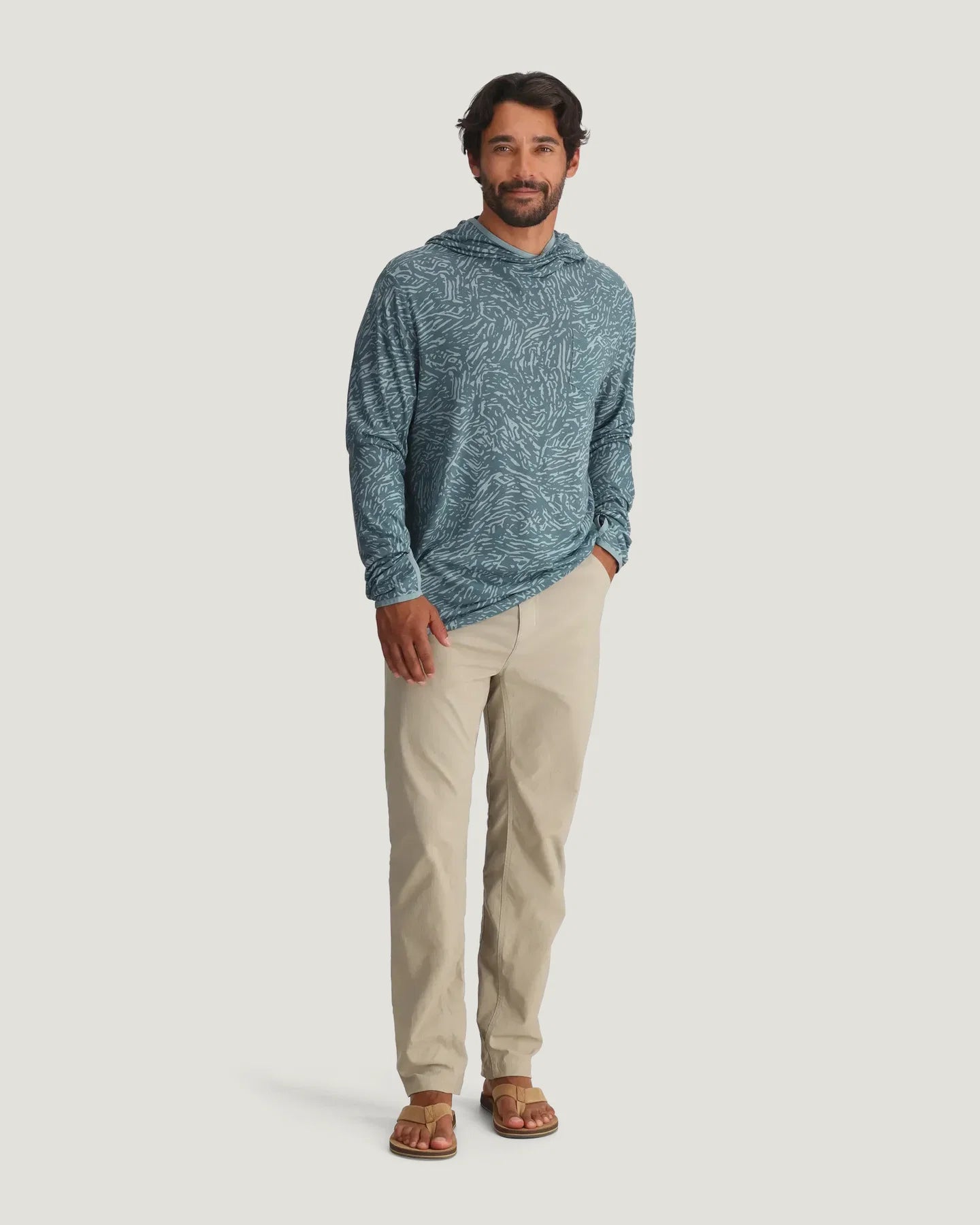 Free Fly M Bamboo Lightweight Hoodie TIDAL FLOW