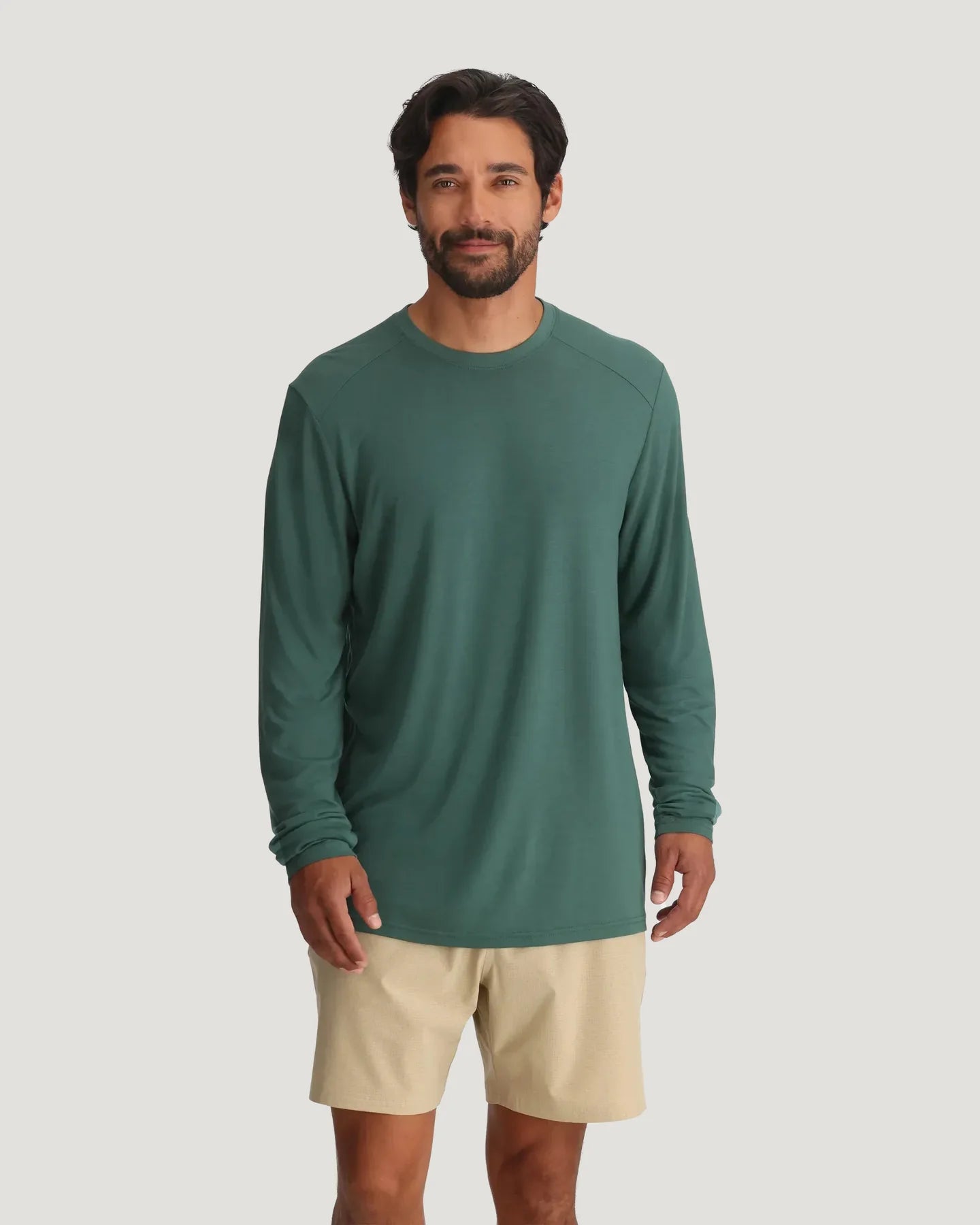 Free Fly M Bamboo Shade Long Sleeve SEA PINE