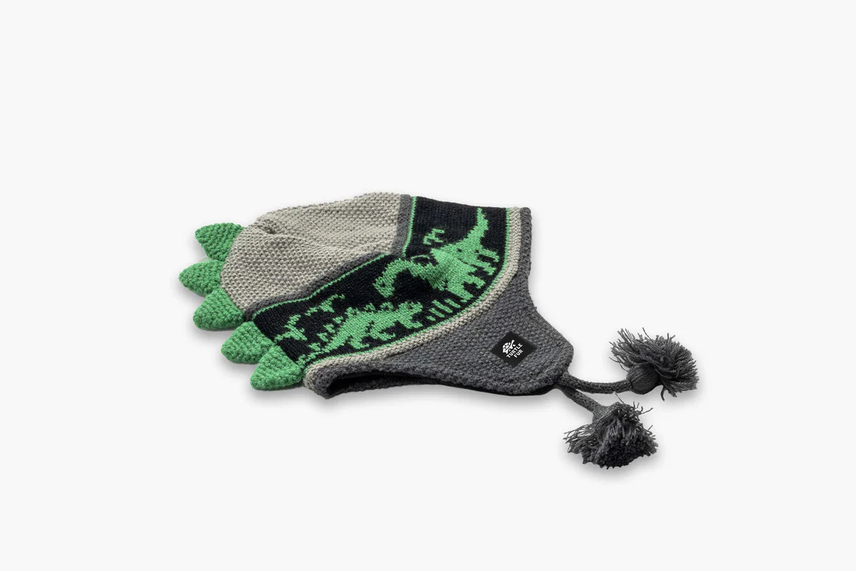 Turtle Fur Kids Dr. Dino Hat GRAY