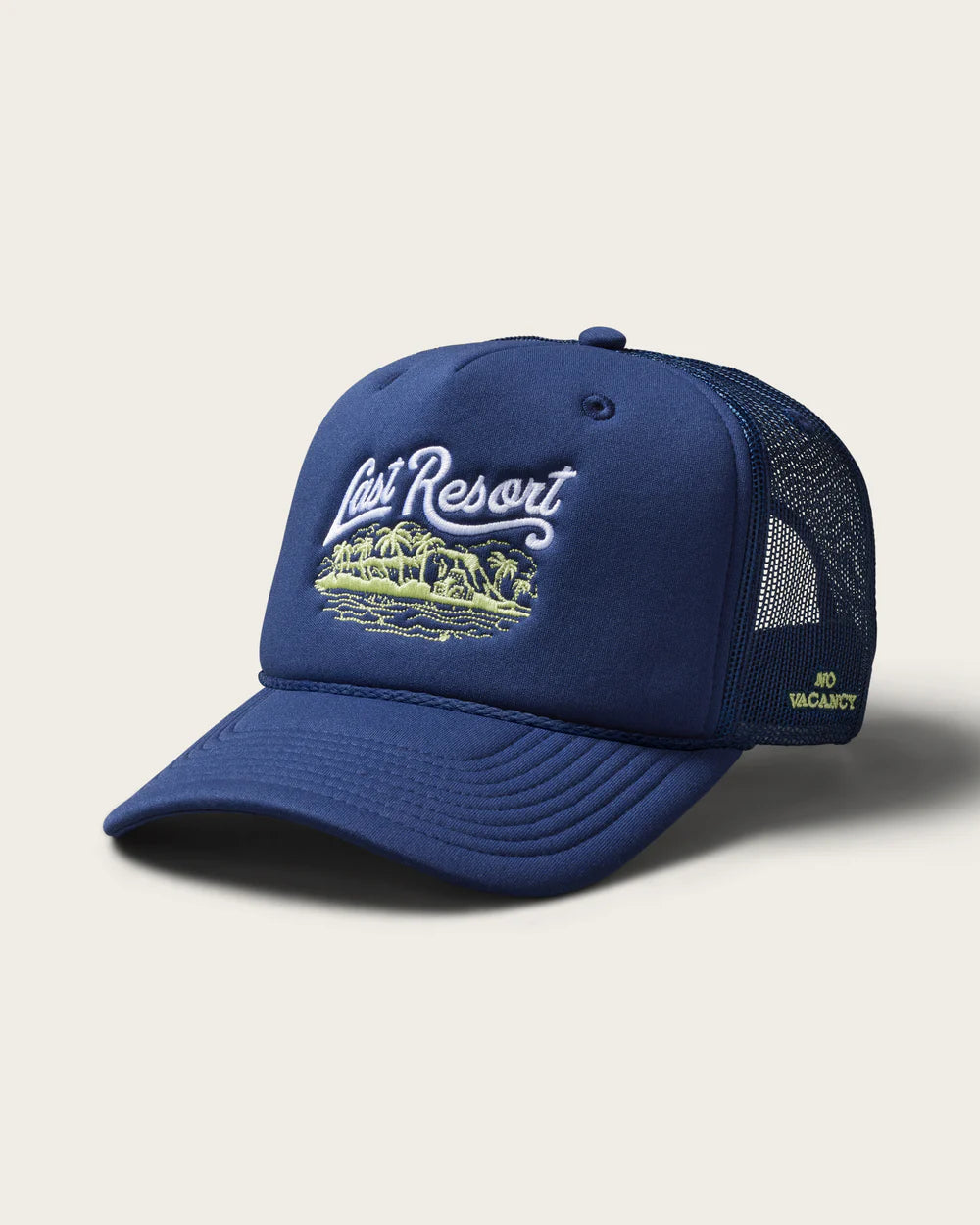 Hemlock Hat Co Last Resort Foam Trucker NAVY