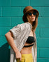 Hemlock Hat Co Lenny Straw Bucket HAT MOCHA