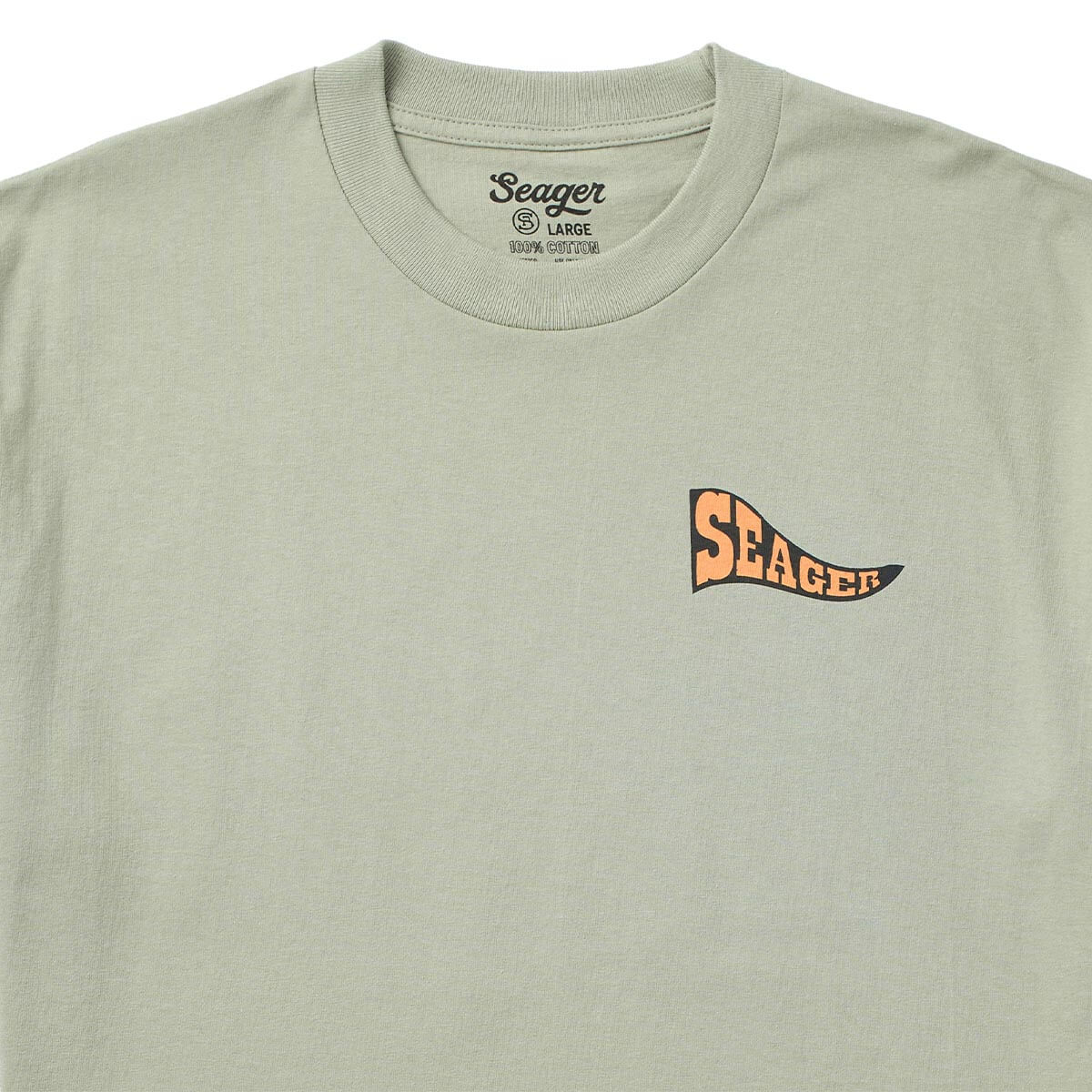 Seager M SS Long Ride Tee DESERT GREEN
