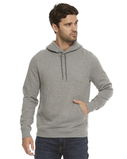 Flag & Anthem M Bradner Quilted Hoodie GREY HEATHER