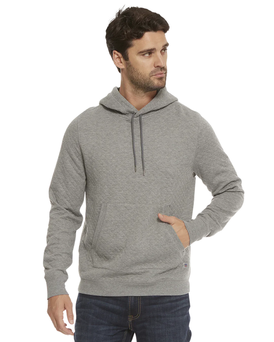 Flag & Anthem M Bradner Quilted Hoodie GREY HEATHER