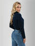 Old Ranch W LS Mariela Turtleneck Top SKY CAPTAIN
