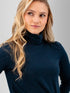 Old Ranch W LS Mariela Turtleneck Top SKY CAPTAIN