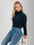 Old Ranch W LS Mariela Turtleneck Top SKY CAPTAIN