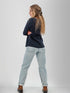 Old Ranch W LS Moonlace Top SKY CAPTAIN