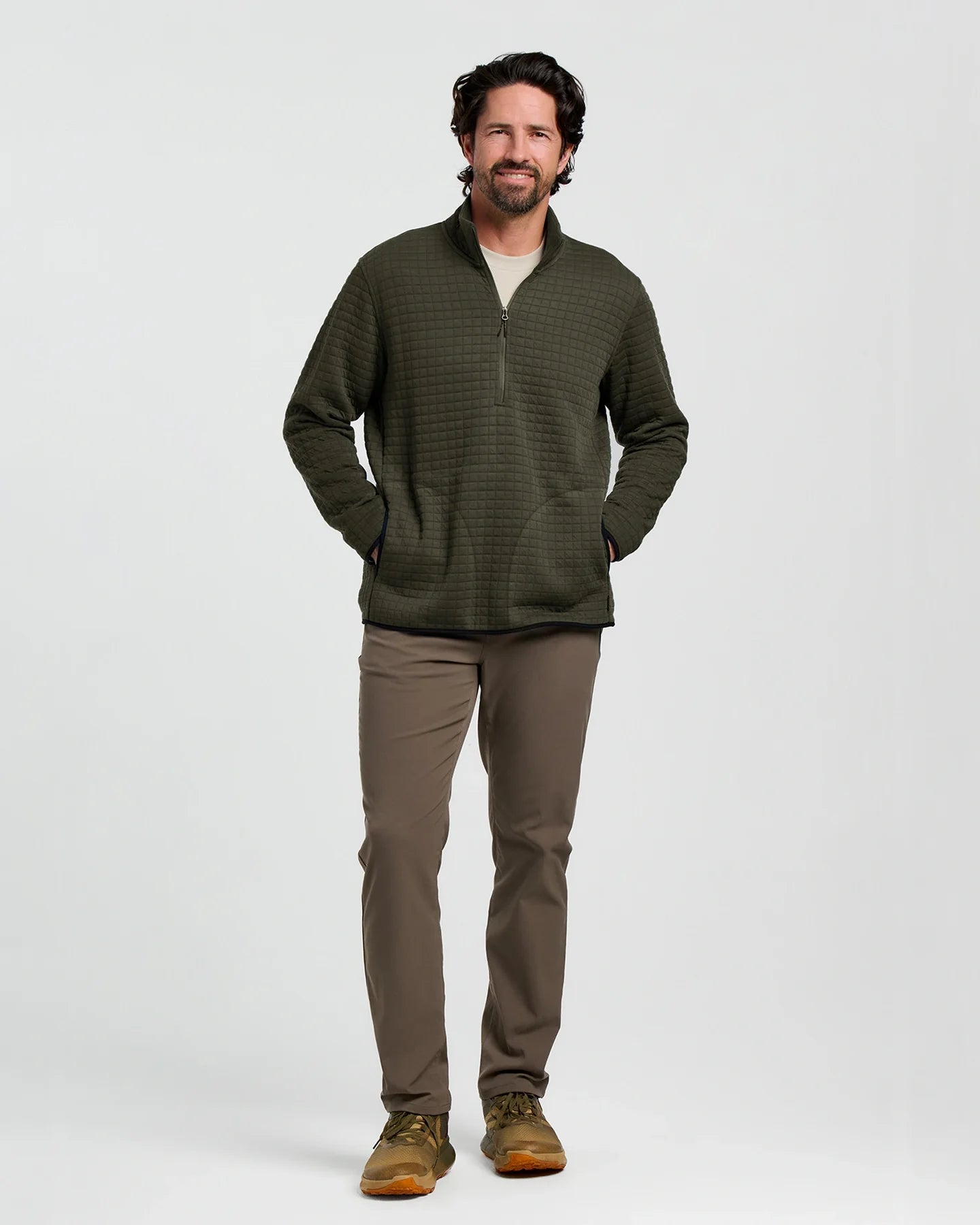 Free Fly Downvalley 1/4 Zip DARK FOREST