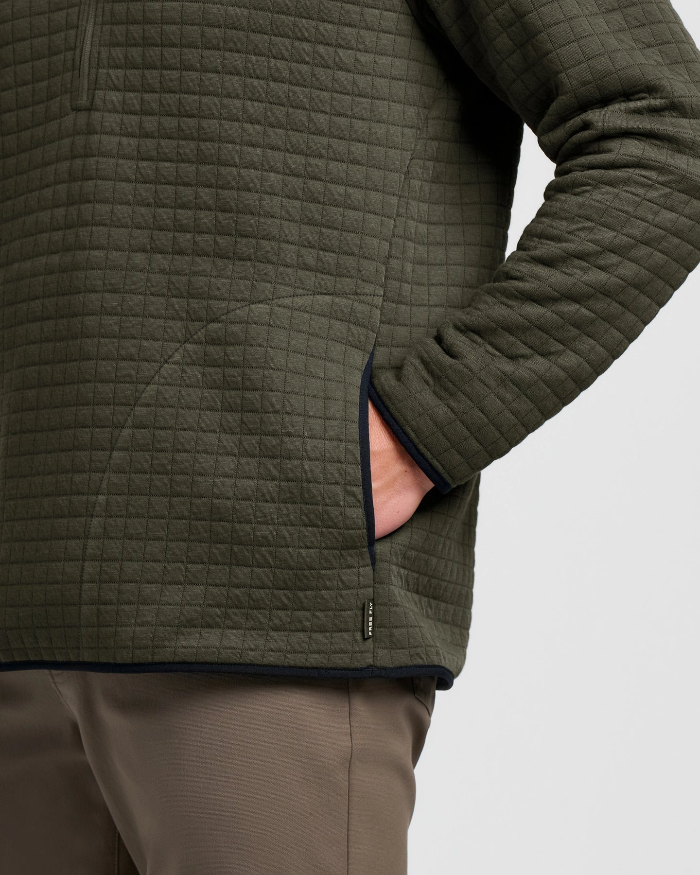 Free Fly Downvalley 1/4 Zip DARK FOREST