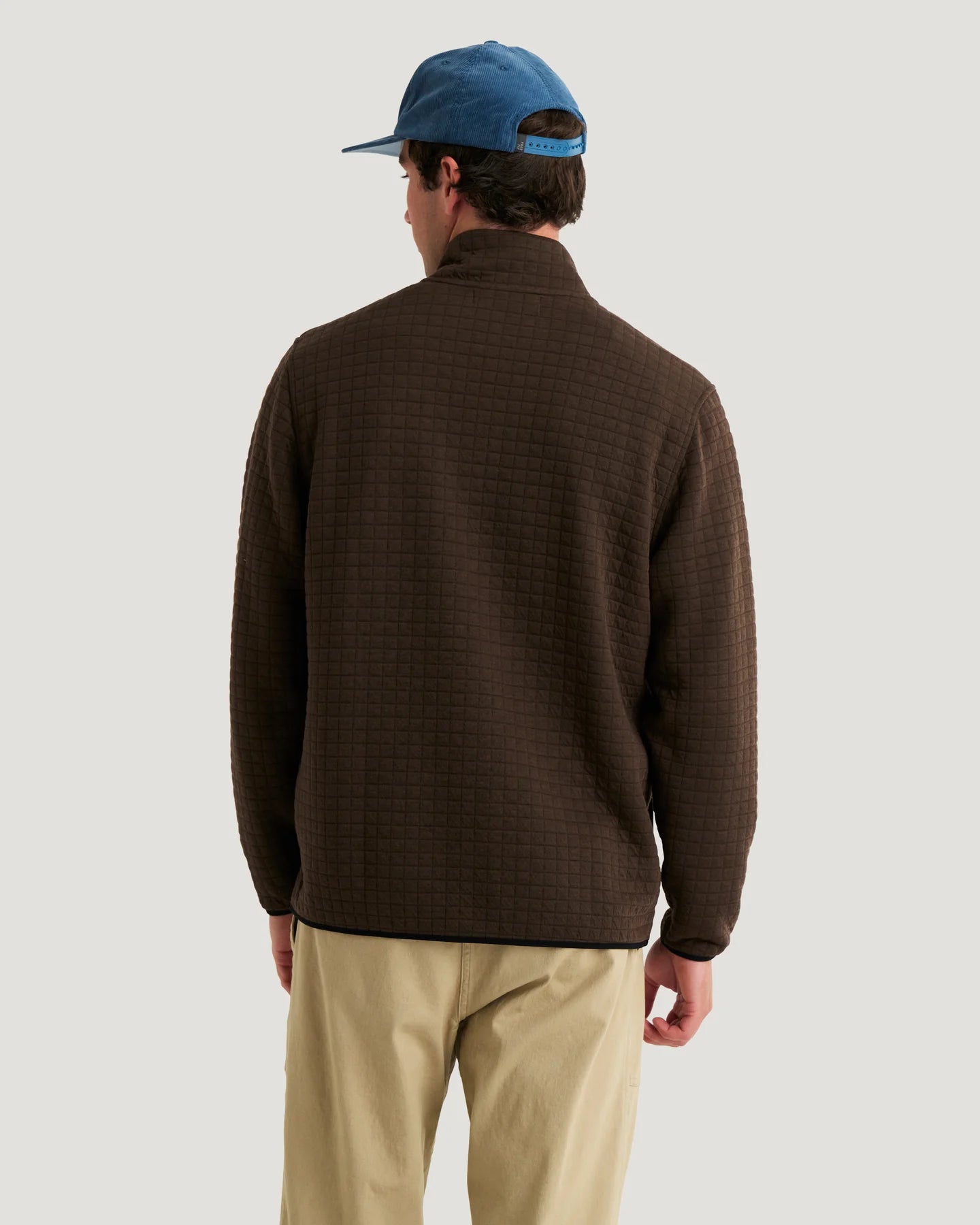 Free Fly Downvalley 1/4 Zip HEATHER DARK BROWN