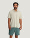 Free Fly M Elevate Polo DASH STRIPE BIRCH