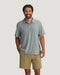 Free Fly M Elevate Polo HEATHER ASPEN GRAY