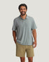 Free Fly M Elevate Polo HEATHER ASPEN GRAY