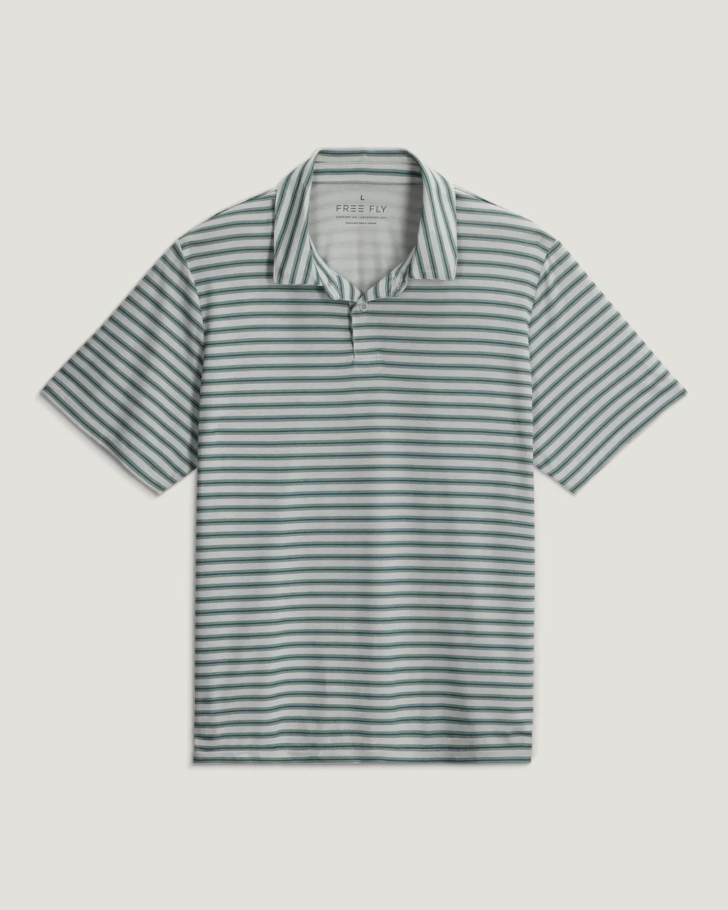 Free Fly M Elevate Polo HEATHER ASPEN GRAY