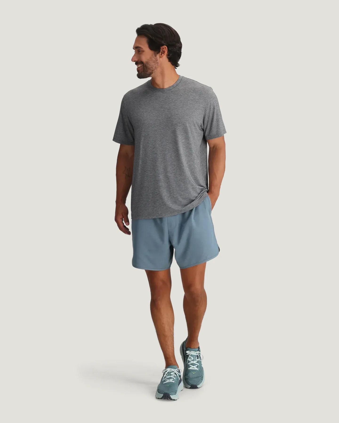 Free Fly M SS Elevate Lightweight Tee HEATHER GREY