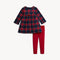Magnetic Me Flannel Dress & Legging Set HOLIDAY PLAID