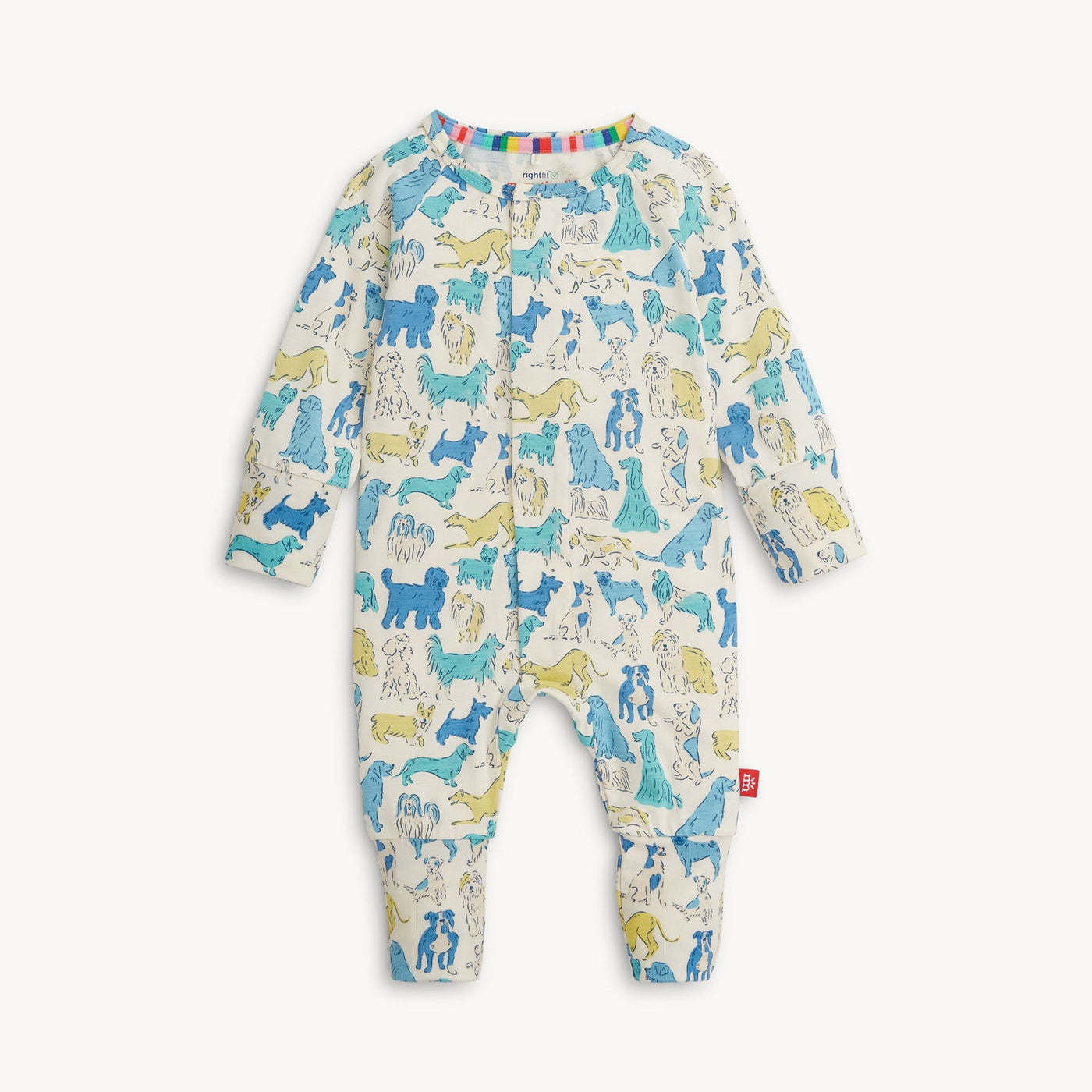 Magnetic Me Baby & Toddler Coverall BLUE IT'S A PAW-TY