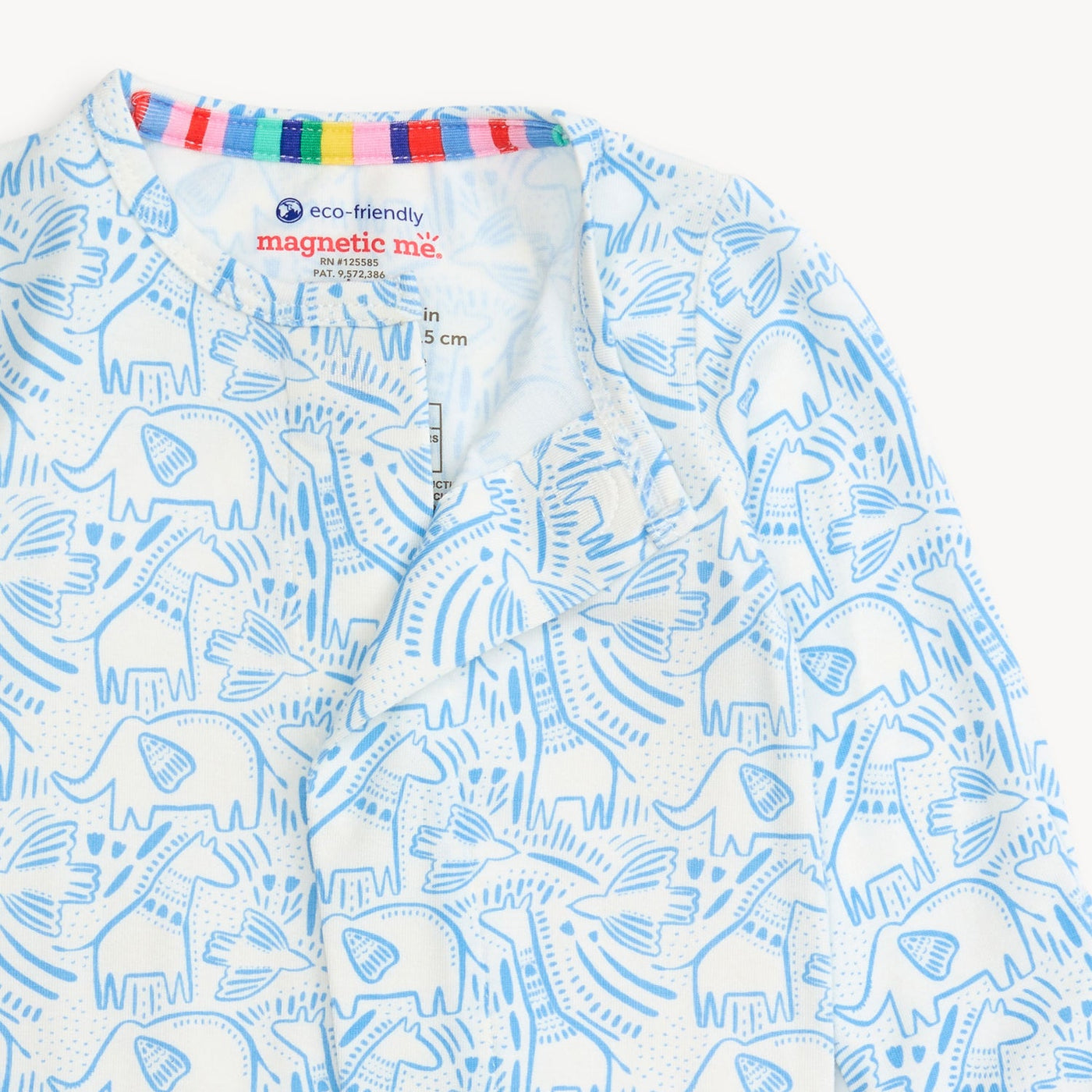 Magnetic Me Modal Footie BLUE HERDS OF A FEATHER