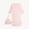 Magnetic Me Baby Modal Gown+Hat Set PINK HERDS OF FEATHER