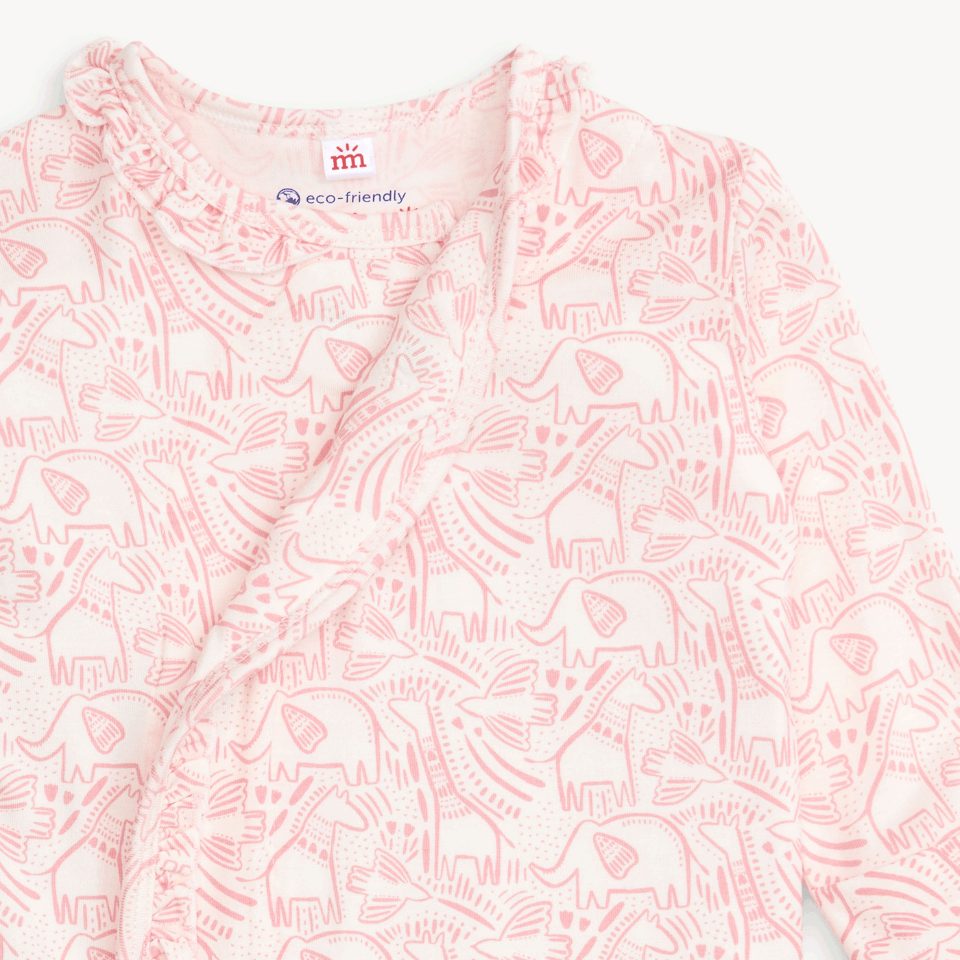 Magnetic Me Baby Modal Gown+Hat Set PINK HERDS OF FEATHER