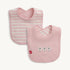 Magnetic Me Organic Cotton Bib PINK STRIPE