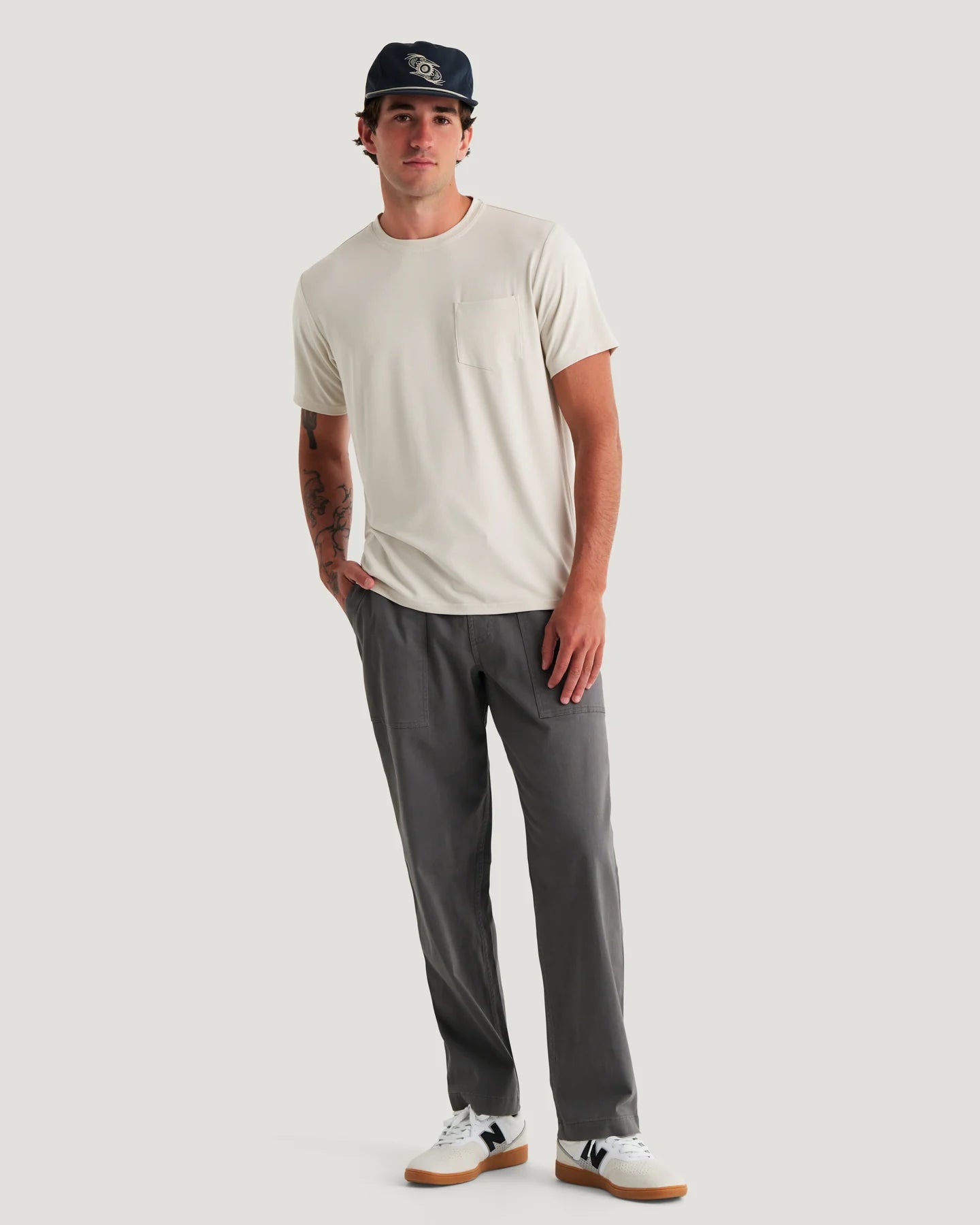 Free Fly M SS Bamboo Flex Pocket Tee BIRCH