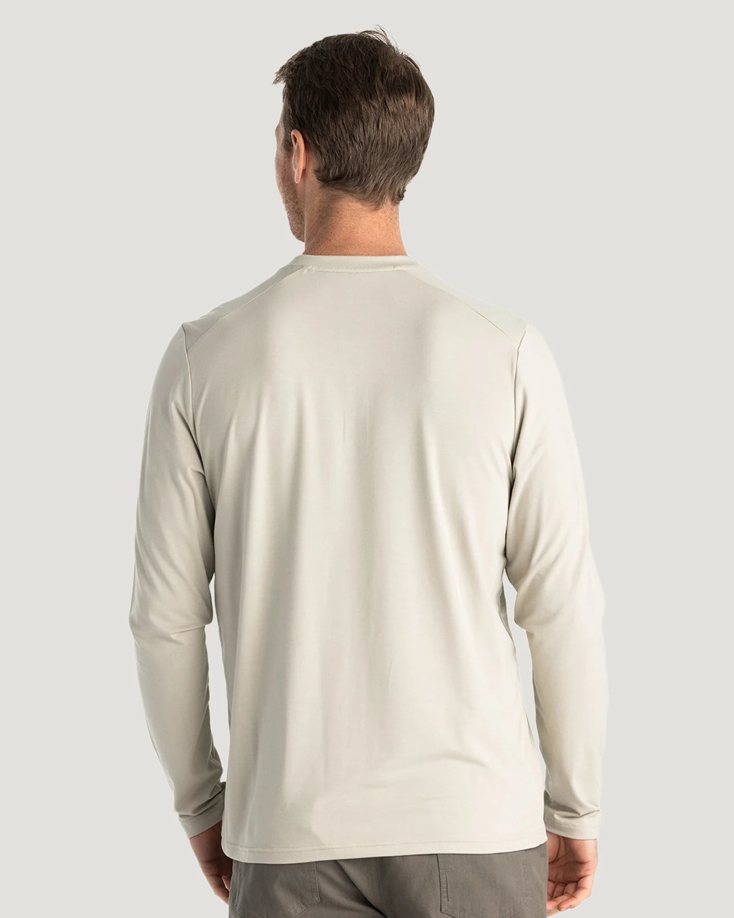 Free Fly M LS Bamboo Flex Henley SANDSTONE