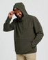 Free Fly M Gridback Fleece Anorak Hoodie DARK FOREST